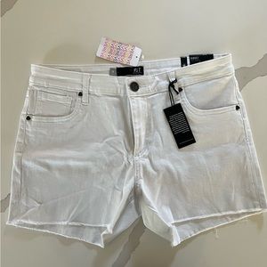 NWT FRAYED DENIM SHORTS